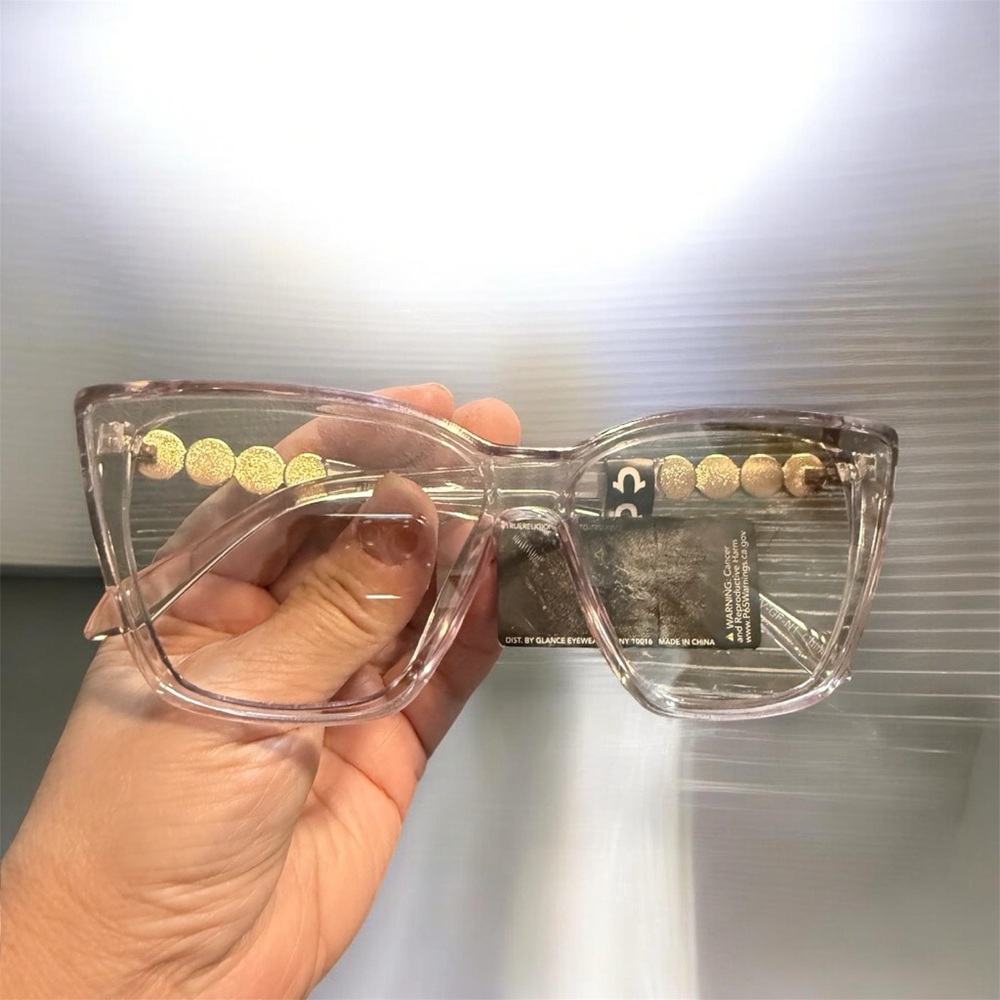 True Religion Clear Pink Sunglasses - Picture 4 of 5